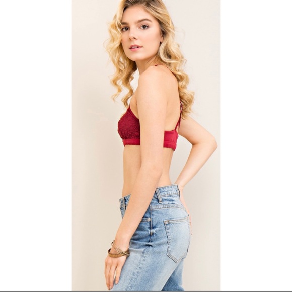 Solid Lace High Neck Bralette - Picture 4 of 7